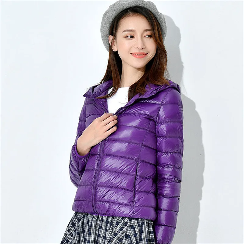 Women Spring Autumn Jacket Stand Collar/hooded Parkas Light Down Coat Large Size Women Coats and Jacket 7Xl 8Xl Women Parkas