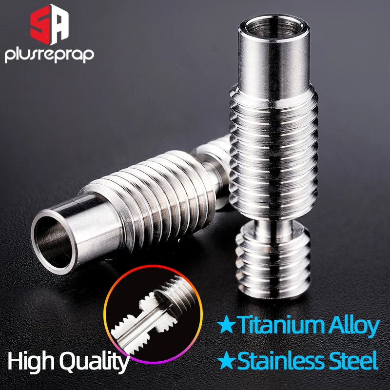 High Quality Titanium Alloy&Stainless Steel Heatbreak Heat Break All Metal 1.75MM Filament For V6 Hotend Vocano 3D Printer Parts