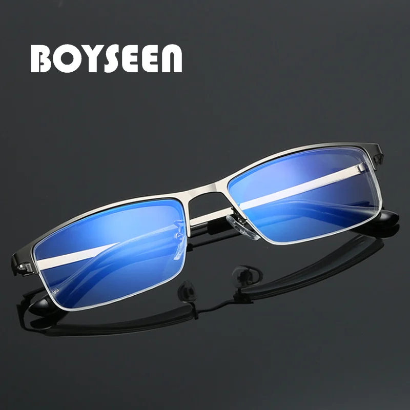 Metal Full Frame Myopia Glasses Anti Blue Light Eye Protection Glasses Nearsighted glasses Diopter-1 -1.5 -2.0 -2.5 -3.0 -3.5 -4