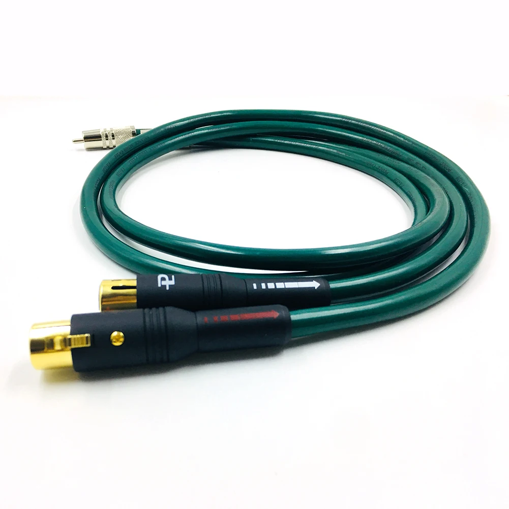 Hifi FURUTECH OCC  XLR Cable Hi-end  XLR  to RCA Male Audio Cable 3 Pin 2 XLR  to 2RCA Audio Cable