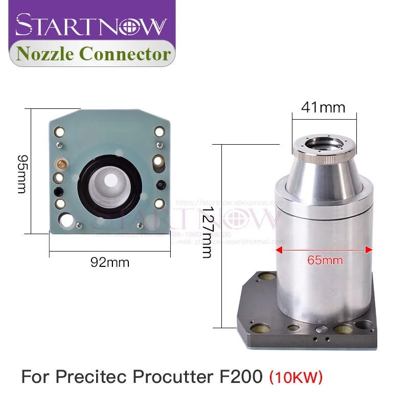 Imagem -03 - Cabeça do Laser da Fibra do Precitec Conector do Sensor do Bocal do Laser Peças de Conexão Cm2 se Série Procutter F150 F200 Hans 6kw 12kw