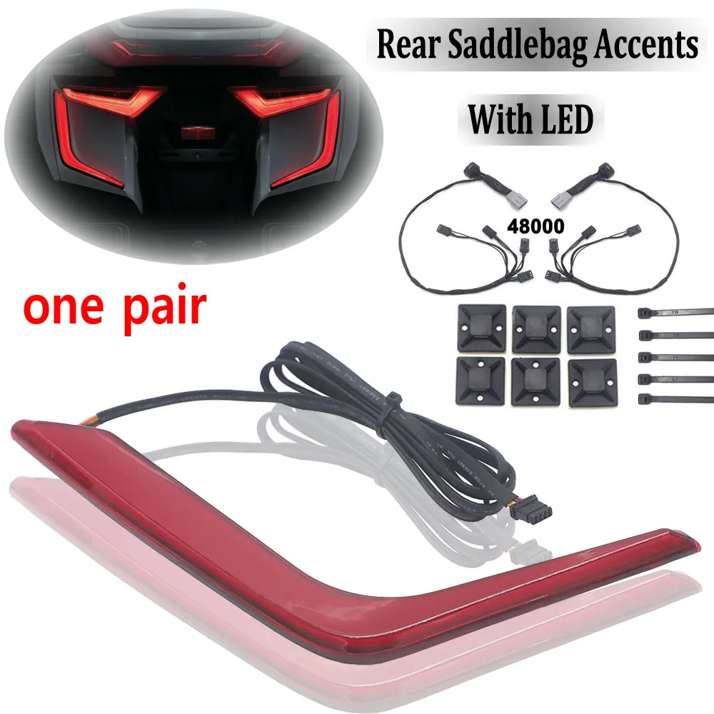 

GL1800 LED Rear Saddlebag Accents Lights Motorcycle For Honda Gold Wing GL 1800 F6B 2018 2019 2020 2021 Decorative Turn Signal