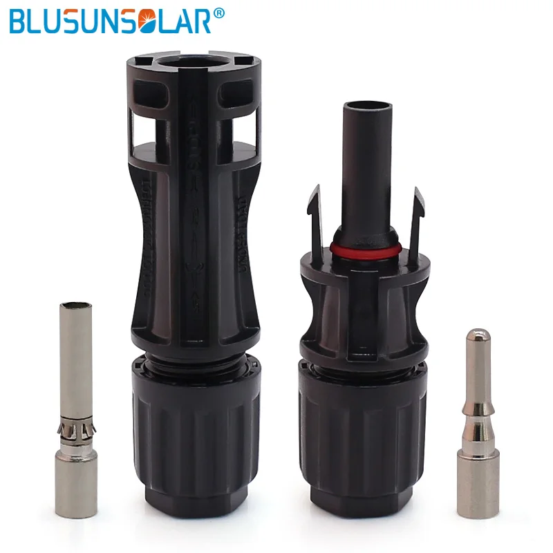 

100 Pairs lot high quality TUV approved 10mm2 1500V 30A Solar Connector for 10mm Solar cable UV Resistant