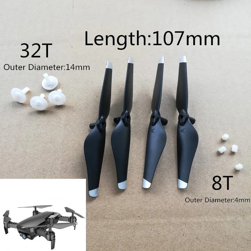 TXD-389 Q1 Q12 668-Q1 X41 Hold Quadcopter Helicopter Spare Parts R/C Accessories Gears 8T Crown Big Gear 32T 10.6CM Propellers