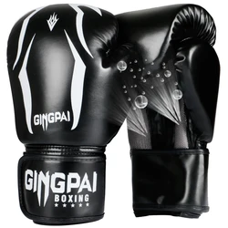 Wholesale 6 8 10 12OZ Adults Kids child Women/Men Boxing Gloves PU Leather MMA Muay Thai Boxe De Luva Mitts Sanda GYM Equipments