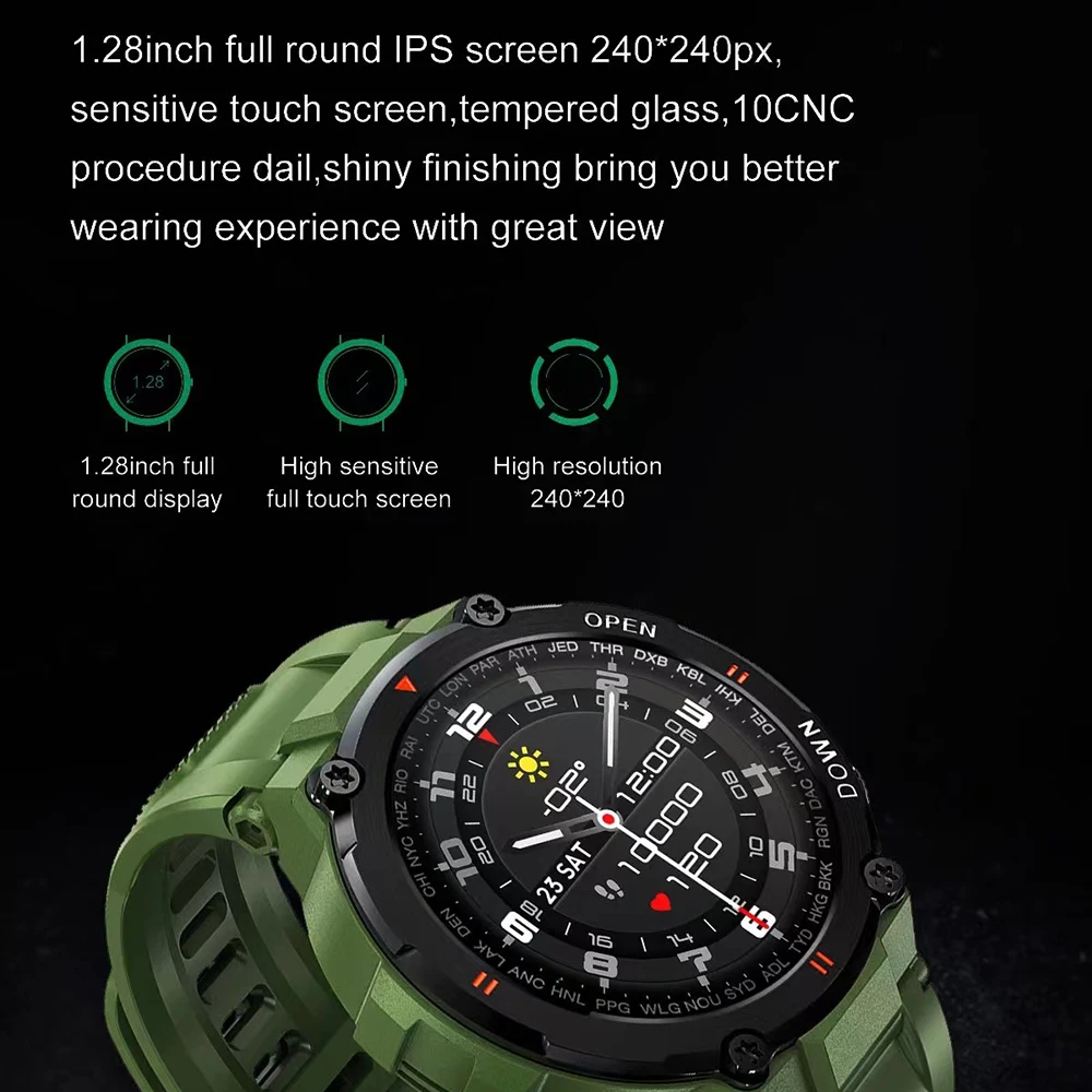 400mah k27 homens relógio inteligente de fitness rastreador pressão da freqüência cardíaca monitor oxigênio à prova dwaterproof água smartwatch k22 upgrated versão