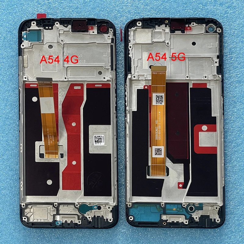 Pantalla LCD Original de 6,5 "para Oppo A54 5G CPH2195, marco de pantalla, digitalizador de Panel táctil para Oppo A54 5G, reparación de LCD de repuesto