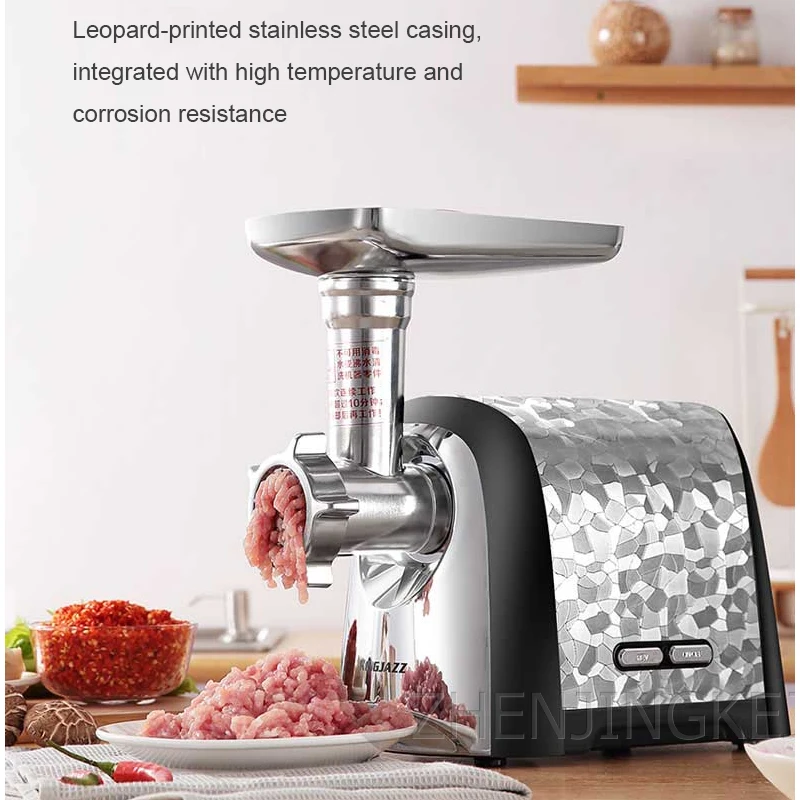 Household Stainless Steel мясорубка High Power 500W Electric Meat Grinder Garlic Twisted Stuffing Small Commercial Enema Machine