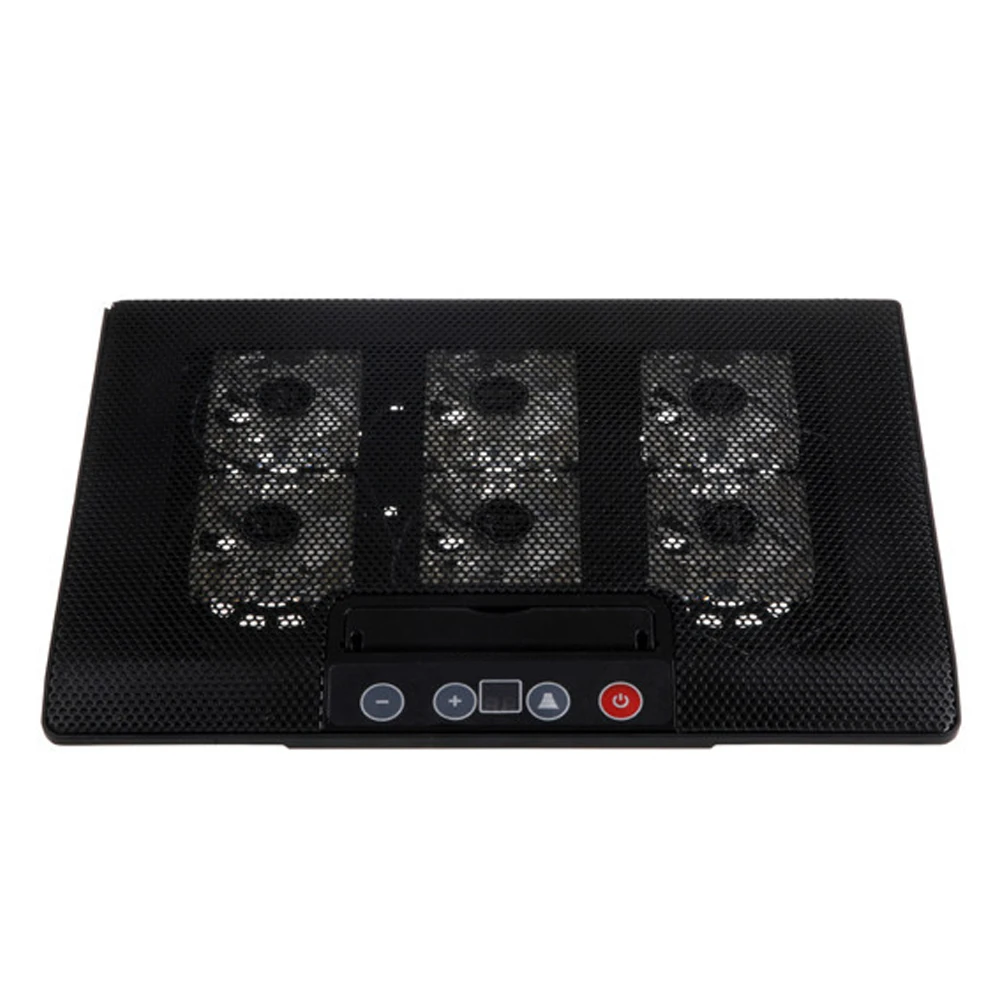 6 Fans Dual Usb Laptop Notebook Touch Cooling Pad Stand Cooler Base Radiator