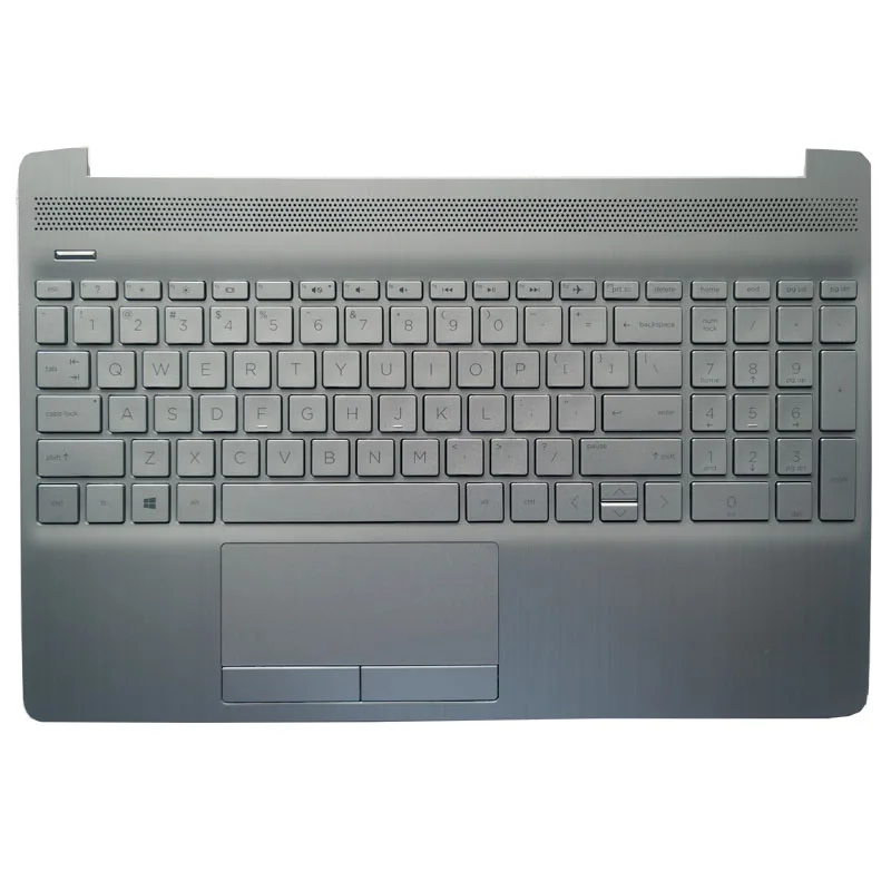 

NEW US laptop Keyboard for HP Pavilion 15-DW 15s-DU 15s-DY TPN-C139 US with silver palmrest cover No backlight AP2H8000510