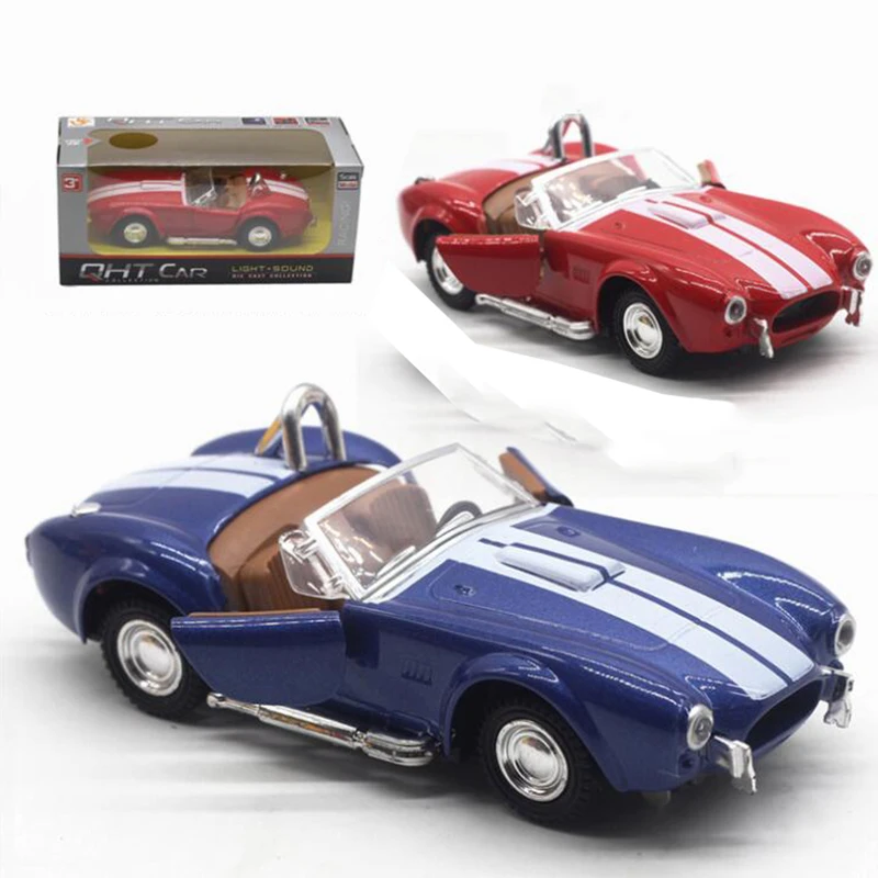 13CM 1:32 Scale Metal Alloy Classic Shelby Cobra 427 Classical Auto Car Model Diecast Vehicles Toys F Children Kids Gifts