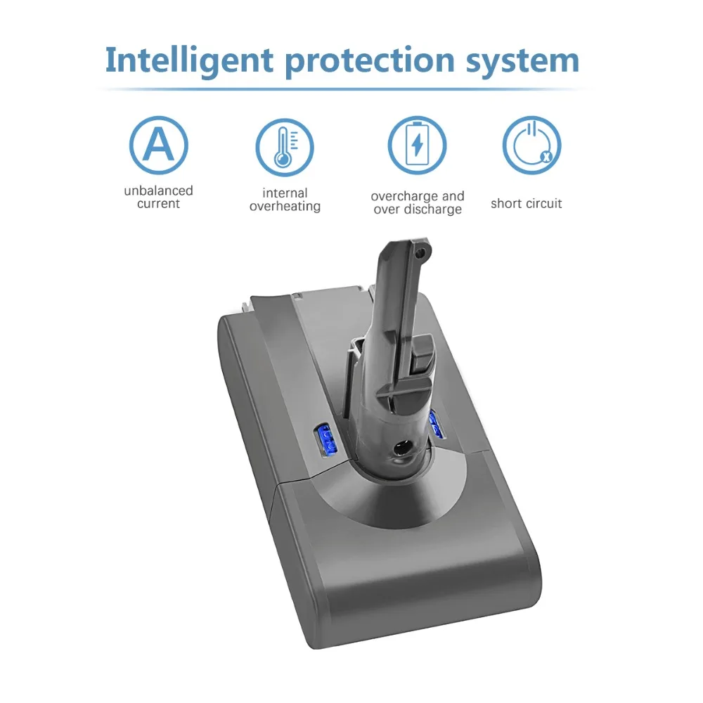 Bonacell 4000mAh 21.6V Battery For Dyson V8 Battery  V8 series ,V8 Absolute Li-ion SV10 Vacuum Cleaner Rechargeable BATTERY L70
