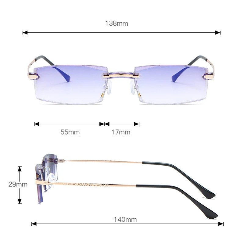 Seemfly -1 -1.5 -2 -2.5 -3 -3.5 -4 Anti Blue Light Finished Myopia Glasses Retro Square Optical Spectacles Nearsighted Goggles