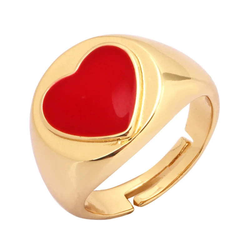 Daisy Flower Ladybug Butterfly Heart Taiji Clover Finger Ring Antique Grandma\'s Women\'s Adjustable Ring Girl Party Jewelry P32