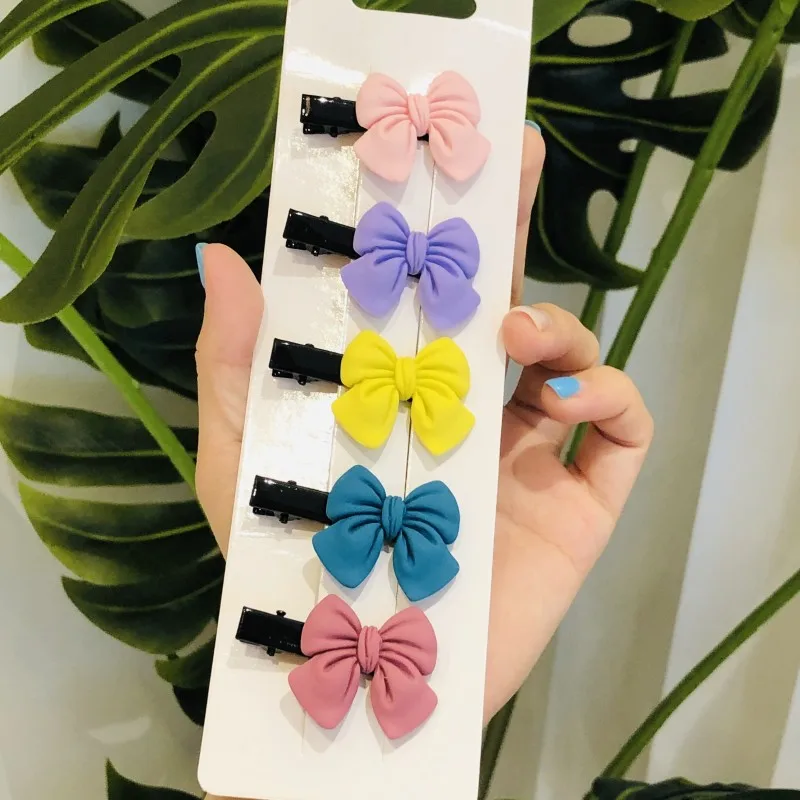 1Set Girls Cute Fruit Flower bow-knot Hairpins Children Sweet Hair Clips Barrette Hair Ornament Women Hair Accessories