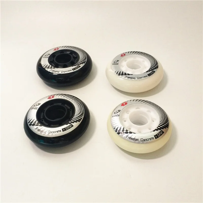 [72mm 76mm 80mm]Hyper +G Inline Skates Wheel 84A +Grip Freedom Concrete Roller Skating Rodas for SEBA High HV  Carbon