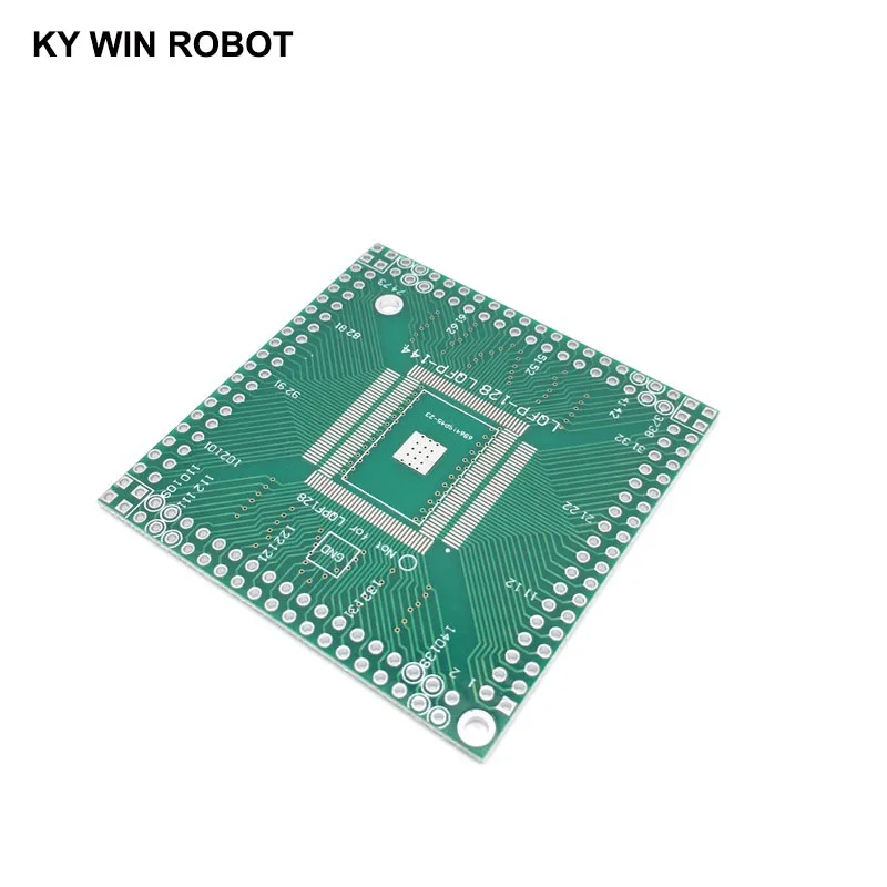 1pcs QFP / EQFP / TQFP / LQFP144 / LQFP128 SMD turn DIP CPU broad 0.5mm IC adapter Socket / Adapter plate / PCB