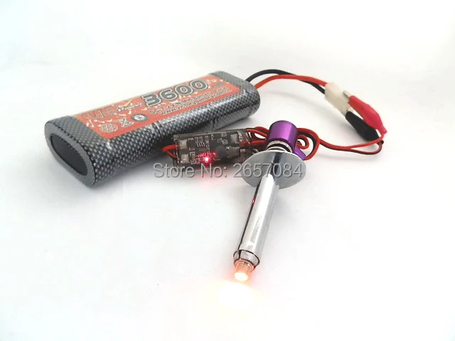 Electric candles Glow Plug Starter Igniter for 1:8 1:10 Nitro Buggy Truck RC Model Car Baja Boat Plane Helicopter