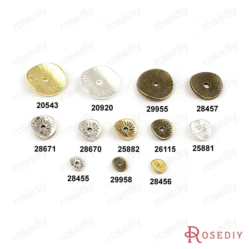 

Wholesale 6mm~15mm Multi color optional round Alloy Separated Spacers Diy Findings Accessories (JM1411)