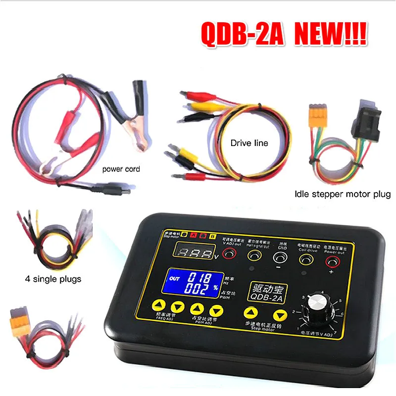 

NEW ODB-2A Automobile Ignition Coil Injector Solenoid Valve Idle Stepper Motor Meter Motor Fault Detector Diagnostic Driver Disk