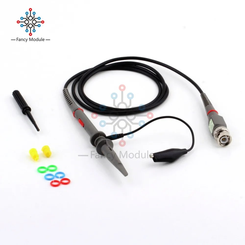 1PCS P6100 Oscilloscope Probe DC-6MHz DC-100MHz Precision Oscilloscope Probe Alligator Clip Test Probe