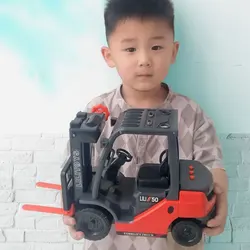 Simulation Forklift Truck Model Toys Engineering Vehicle Children's Oversized Forklift Warehouse Moving Truck Boy Toy Car Model