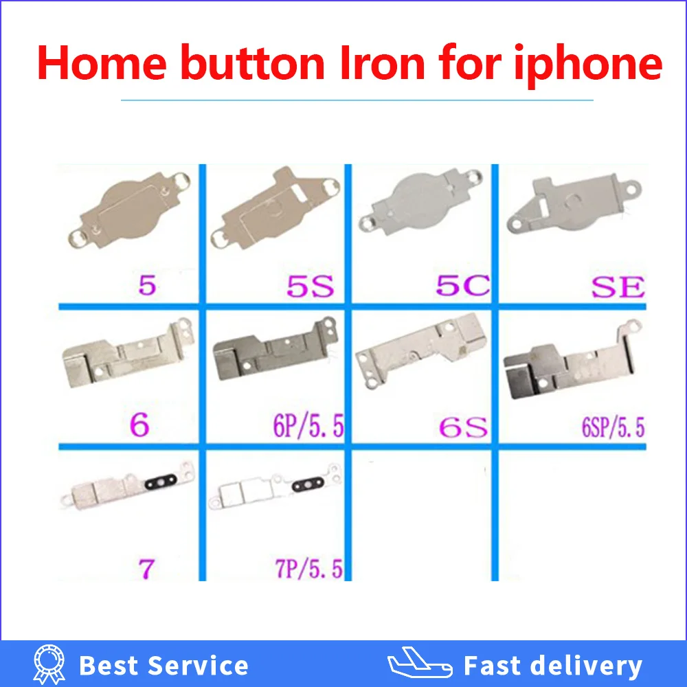 

Home Button Metal Bracket Plate Holder For iPhone 7 6s 6 Plus 5 5s 5c se Iron Bracket Shield Plate Cover Replacement Parts