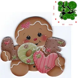 Matryce do cięcia metalu Gingerbread Man papier do scrapbookingu karty dekoracyjne Craft tłoczenie