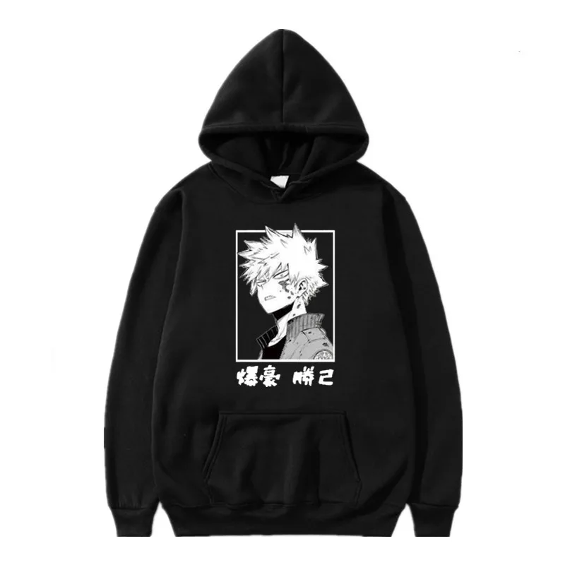 Japanese Harajuku my hero academia Unisex Hoodies Autumn Winter Anime Bakugou Katsuki Men's Hoodie Streetwear Casual Sweatshirts