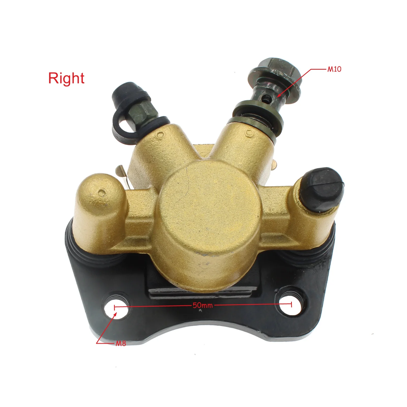 M10 50mm Left/Right Front Disc Brake Calipers Lower Pump  For 4 Wheel ATV Motorcycle Accessories