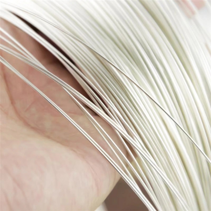 Echter 925 Sterling Silberdraht, ein Meter, 925 Silber Perldraht, Metallfaden, Silberdraht für die Schmuckherstellung, DIY Schmuckzubehör – Detail 21