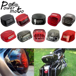 Motorcycle LED Tail Brake Running Stop License Plate Light Taillight for Harley Sportster Softail Fat Bob Street Glide Road King