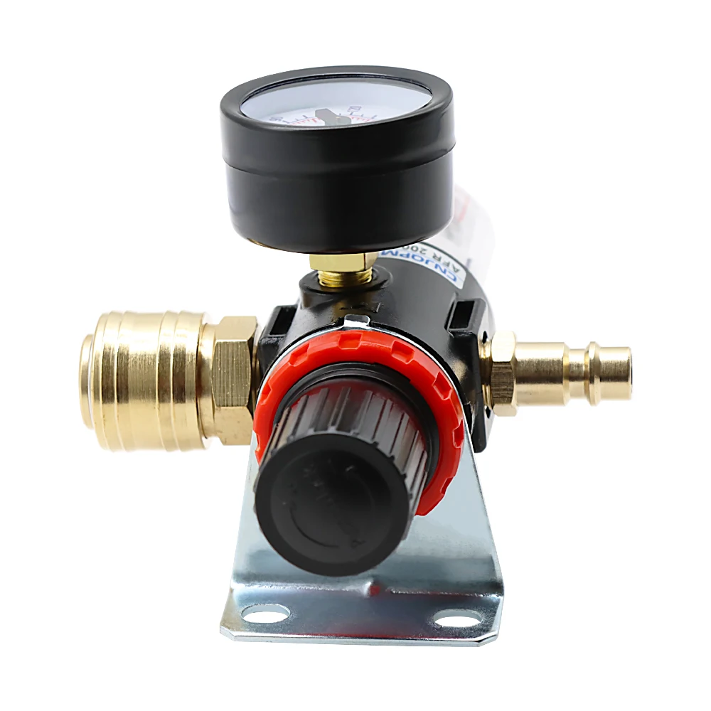 AFR-2000 1/4 "Compressore D'aria Filtro Separatore di Acqua Dell'olio Kit di Strumenti Con Regolatore Gauge Luce Trappola Peso Filtro Particelle