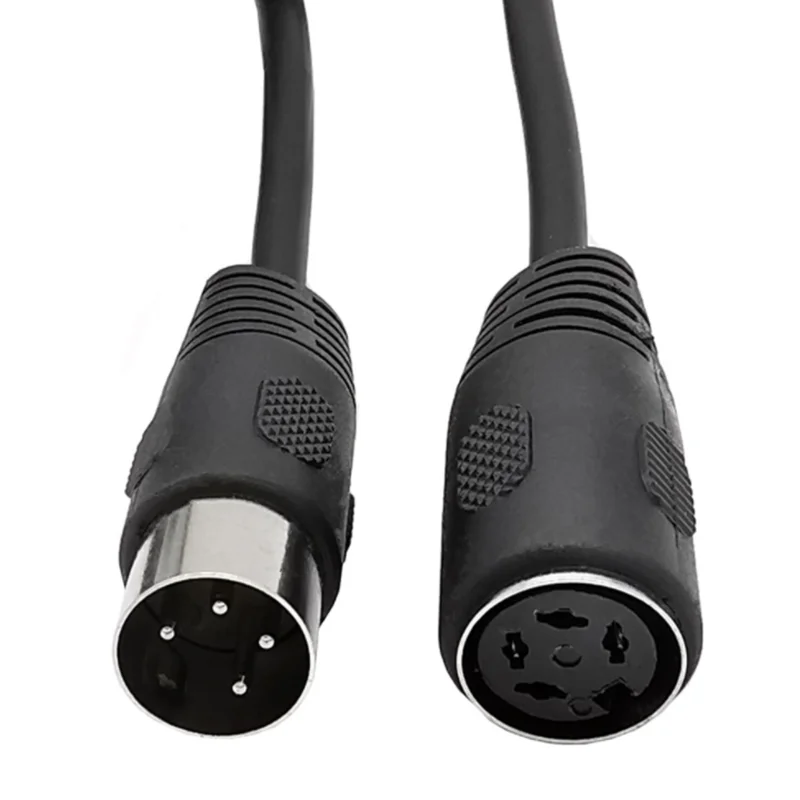 3m DIN 4-pin Male to 4pin Female Audio and Video Cable S-terminal Midi 4-pin for Keyboards and Medical Equipment