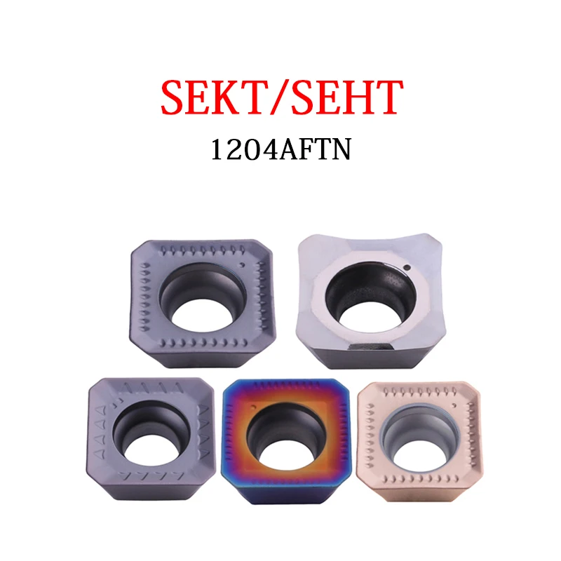 

SEHT SEKT Milling Inserts 10PCS SEKT1204 AFTN SEHT1204 AFFN CNC Lathe Milling Machine Tool Holder Cutter Carbide SEKT1204AFTN