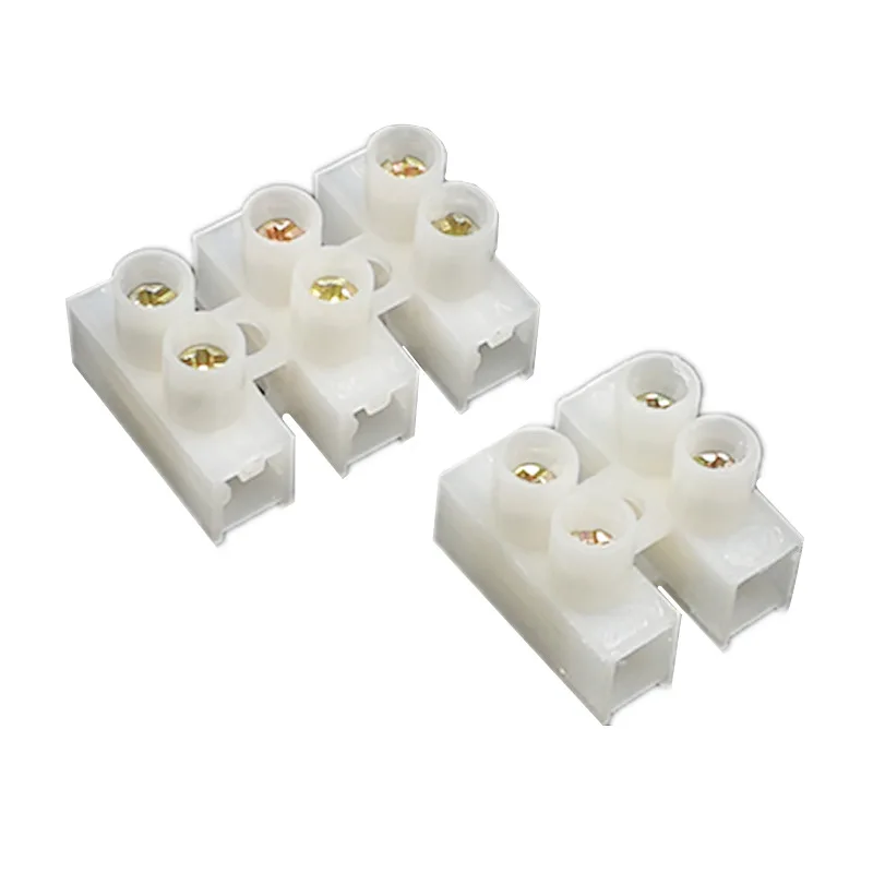 5Pcs 10A 2 Pin 3 ch Terminal Block Wire Connector screw terminal Block Electrical Wire Connector Max 2.8mm