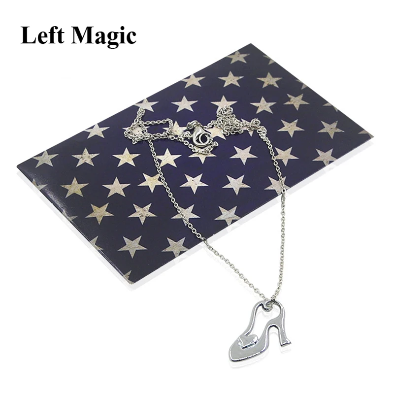 Magic Necklace Magic Tricks The Glass Slipper Close Up Street Stage Magic Props Tools  Illusion Magician Gimmick Puzzle Toys