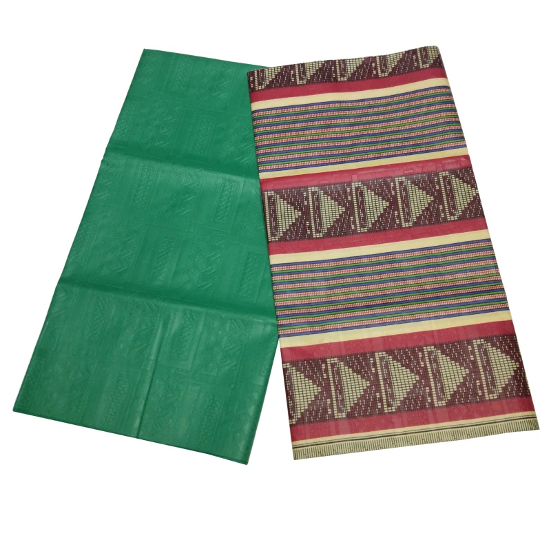 

2019 Embossing Of Tie-Dye Cloth High Quality Veritable Wax Print Fabric 2+2Yards African Pagne Wax Ankara DIY Fabric