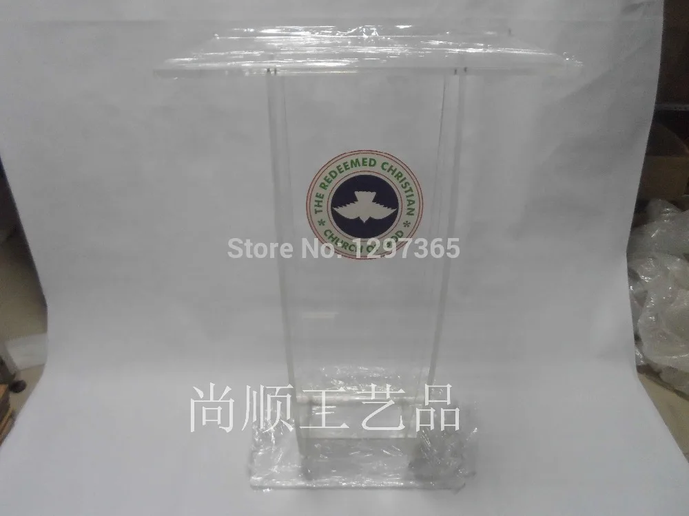 

Free Shipping High Quality Price Reasonable Creative Acrylic Church Lectern podium plexiglass