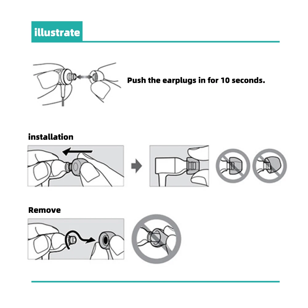 Auriculares de silicona para Jabra Elite/ Active/t Evolve 65, repuesto de TWS, Elite 75t/ Sport, Creative Outlier Air/ Gold