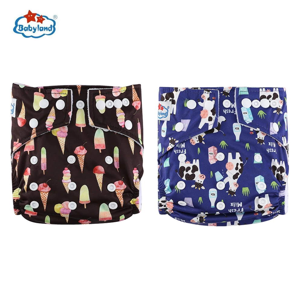 You Choose New Prints Baby Diapers Waterproof Cloth Diaper Baby Nappy Pocket Inside For BOYS And Girls 8pcs +8pcs Diaper Inserts