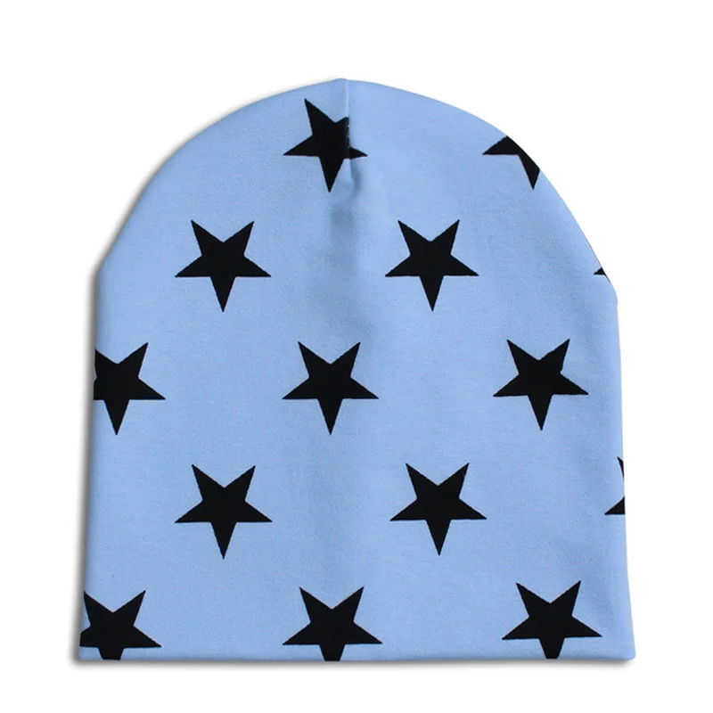 Sombrero de algodón para bebé, gorros de bebé, estrella de cinco puntas, sombrero coreano, sombrero de punto, gorra de neumático, Unisex