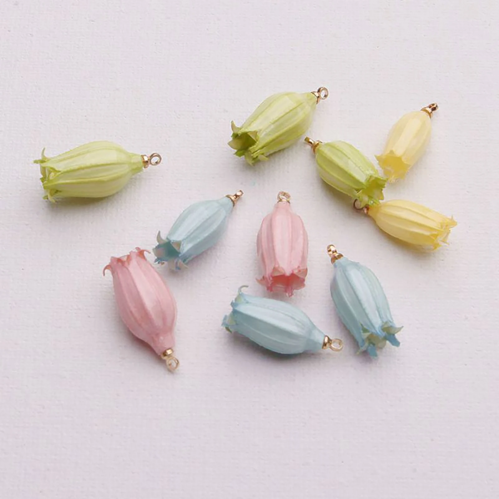 2 PCs Resin Real Flower Pendants Charms For Jewelry Making Handmade Resin Jewelry DIY Findings Pendant Flower 20mm - 7mm