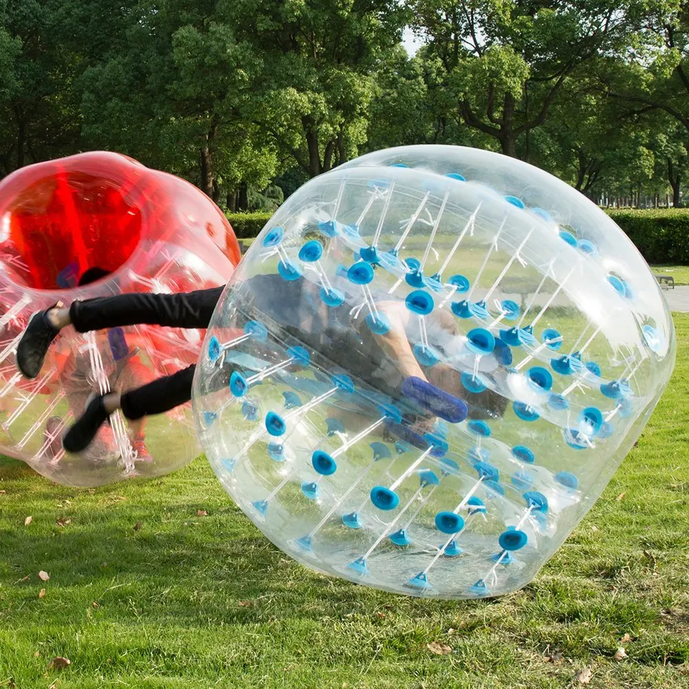 จัดส่งฟรีกันชนลูกฟุตบอล 1.5 m/5ft Body Zorb Ball กันชนฟุตบอล Inflatable Body Zorb Ball สําหรับผู้ใหญ่