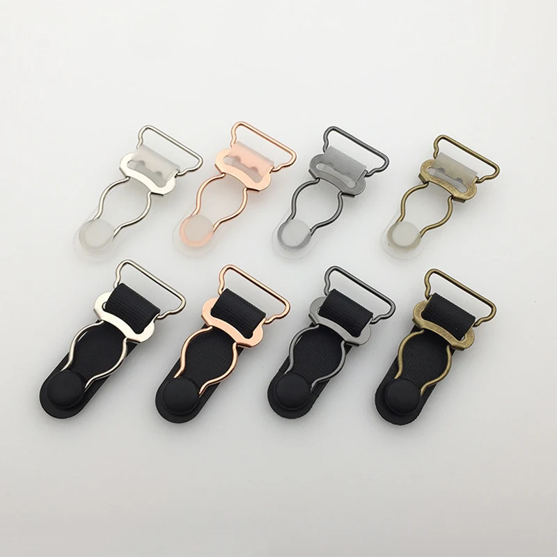 20 Pcs Garter Clip Suspender Stocking Belt End Buckle Bra Making Garment DIY Accessories Replacement Parts