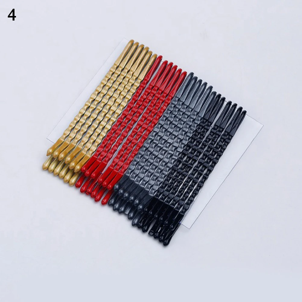 24Pcs 5cm U Shape Hair Clips Bobby Pins for Women Girls Bride Hair Styling Accessories Black Colourful Hairpins Metal Barrettes