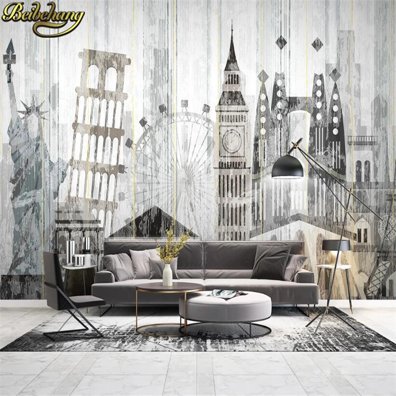 beibehang Photo Wallpaper BROOKLYN BRIDGE NEW YORK Designer Wall Mural vinyl wall paper papel de parede adesivo 3d wallpaper