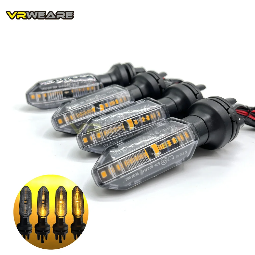 

12 Leds Motorcycle Turn Signals Lights Water Flowing Indicator Arrow Blinker Lamps For Honda CB250 TWISTER TITAN150 2000