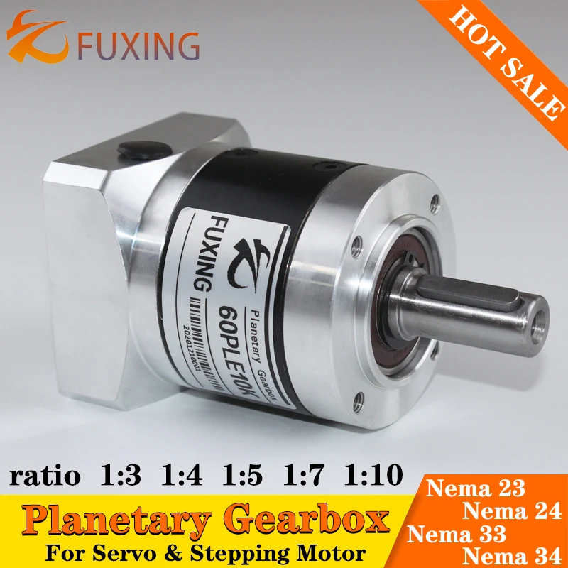 

80PLE Ratio3:1 4:1 5:1 7:1 8:1 10 :1 Nema 33 34 Stepping Stepper 80mm 750w 1kw Servo Speed Reducer Precision Planetary Gearbox