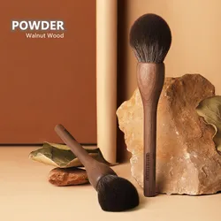 CHICHODO Large Powder Makeup Brush WLN00 100% Original Walnut Wood Ultra-Soft Bristle Round Powder Bronzer Cosmetic Beauty Tools